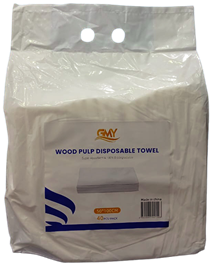 wood pulp disposable towel super absorbent & 100% biodegradable 50*100cm