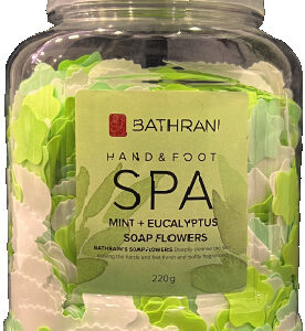 spa bathrani hand&foot mint soap flowers