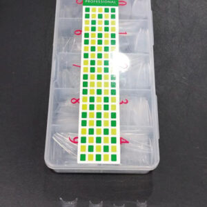 gmy acrylic tips nail extension balerina ( clear /500 tips)